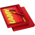 Set agenda si stilou Al-star 22 glossy red F